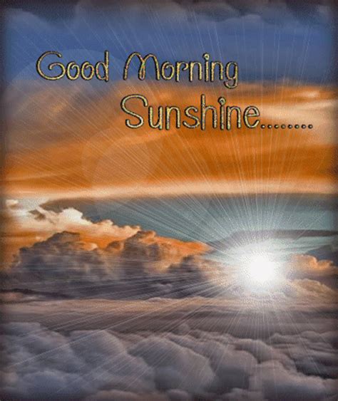 Good Morning Sunshine Bright Sun In Clouds 