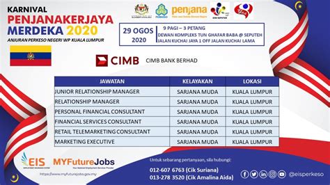 It offers consumer banking, investment banking, islamic banking, asset management and insurance products and services. Jawatan Kosong CIMB Bank Berhad • Portal Kerja Kosong Graduan