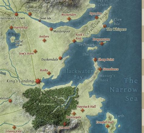 Map Of The Crownlands Kings Landing Map Kings Landing Gods Eye
