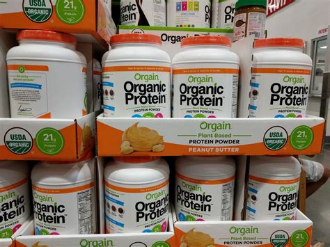 21 grams of plant protein. Orgain Organic Protein Powder - Peanut Butter | Costco97.com
