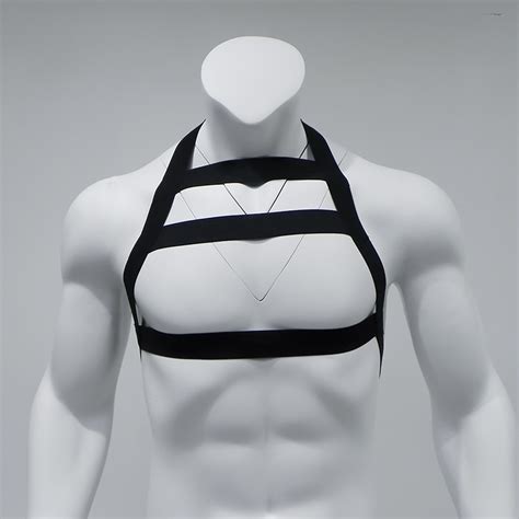 Bondage Lingerie Harness Mens Men Body Chest Costume Man Elastic Straps Sexy Nightclub Costume