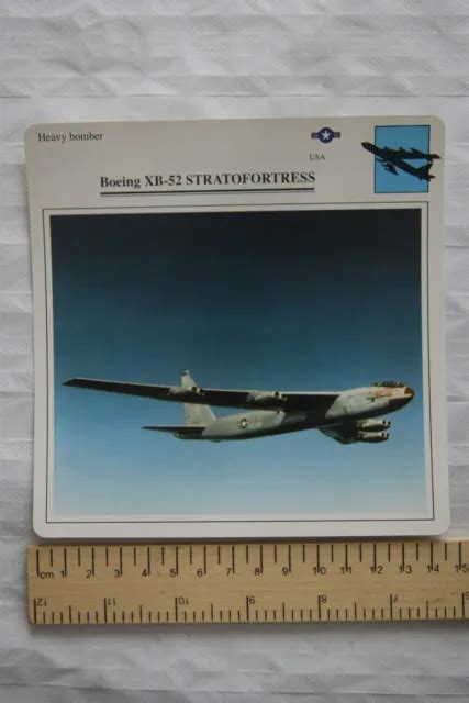 Boeing Xb 52 Stratofortress Usa Heavy Bomber Collectors Club Card