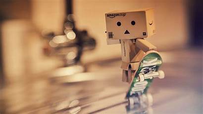 Robot Skateboard Cardboard Danbo Blur 1080p Hdtv