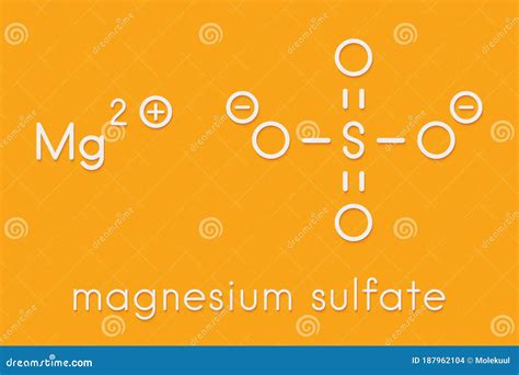 Magnesium Sulfate Salt Molecular Structures 3d Model Structural