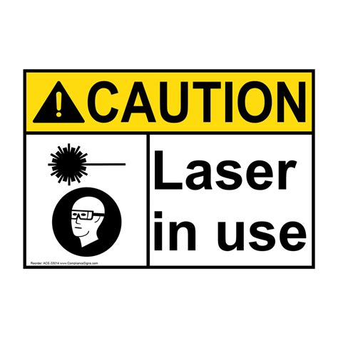 Caution Laser In Use Sign Printable