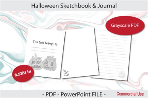 Halloween Sketchbook Journal Kdp Graphic By Brown Cupple Design