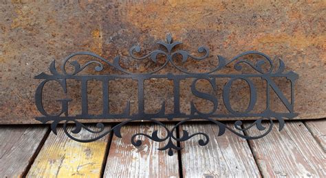 Personalized Metal Name Sign Custom Metal Name Sign Custom Etsy