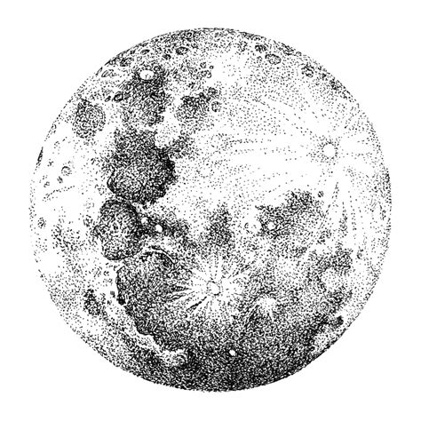 Images Of Full Moon Drawing