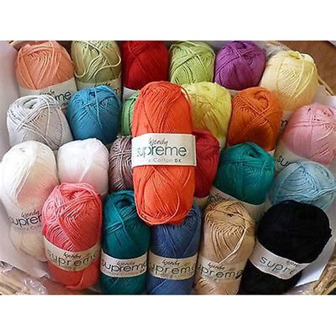 Wendy Supreme Luxury Cotton Silk Dk Knitting Yarn 100g Balls Various