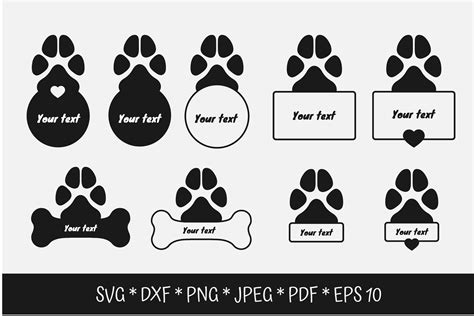 Dog Paw Print Svg File