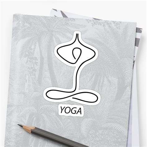 Yoga Sticker By Thefutureisnow Redbubble