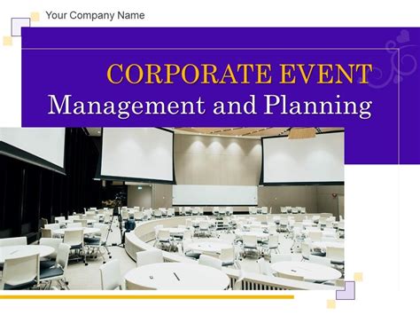 Corporate Event Management And Planning Powerpoint Presentation Slides