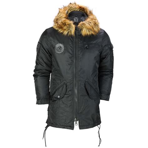 Mens Warm Winter Jacket Smart Fashion Parka Detachable Fur Lined Trim Hood Coat | eBay