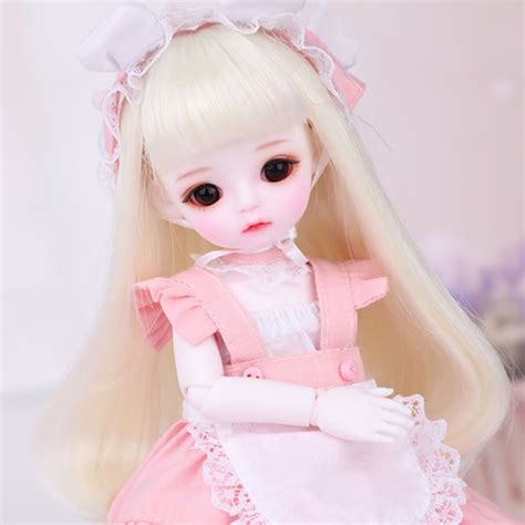Full Set 16 Bjd Doll Lovely Cute Lina Resin Joint Doll With Glasss