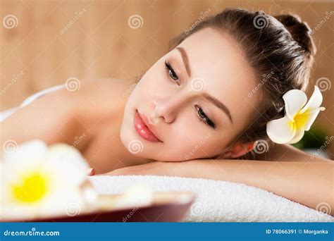 Beautiful Young Woman Laying At Spa Salon Stock Image Image Of Natural Naked 78066391