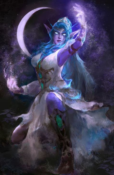 Tyrande Whisperwind Fanart Jiayi Lin On Artstation At Https