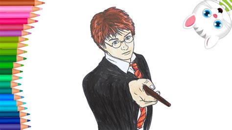 Un disegno tratto dalla serie di romanzi harry potter da stampare e colorare. Harry Potter 🔮 | Come disegnare e colorare | Piccole Mani ...