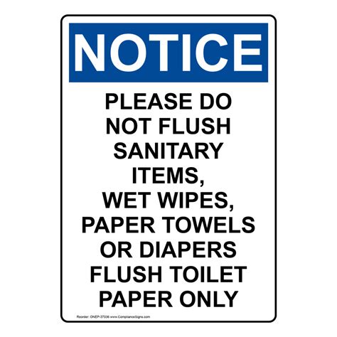 Free Printable Do Not Flush Signs