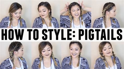 How To Style Pigtails Jaaackjack Youtube