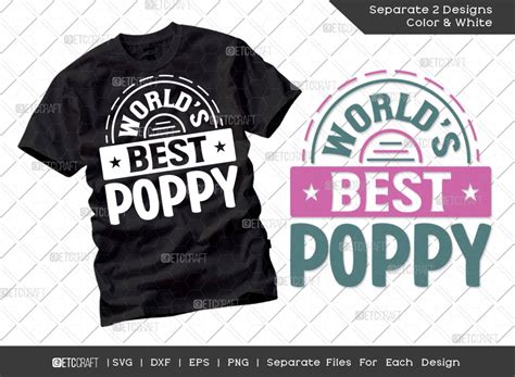 World’s Best Poppy SVG Cut File | Dad Shirt - ETC Craft Marketplace