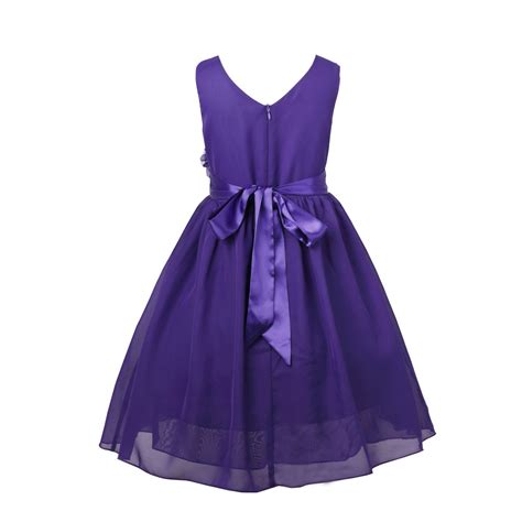 Purple Kids Bridesmaid Dresses