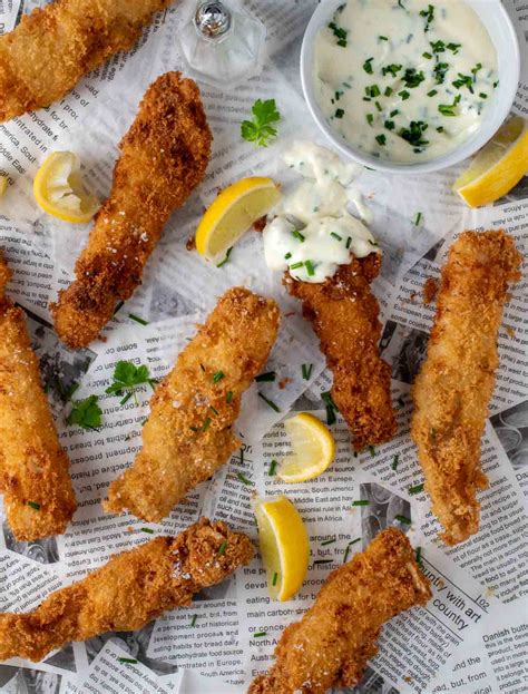 Crispy fish goujons