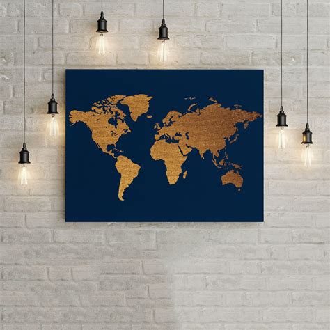 World Map For Office Wall United States Map