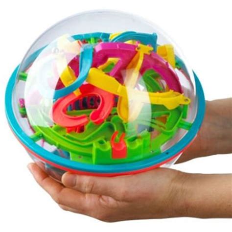 Large Maze Ball 3d Interactive Maze Sphere Game 19cm74 With 100