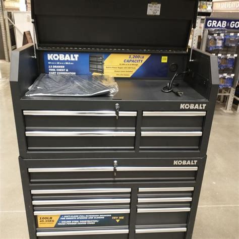 Kobalt 42 In W X 588 In H 13 Ball Bearing Steel Tool Chest Combo