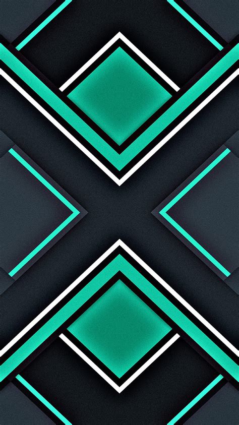Material Design 710 Abstract Android Black Geometric Material