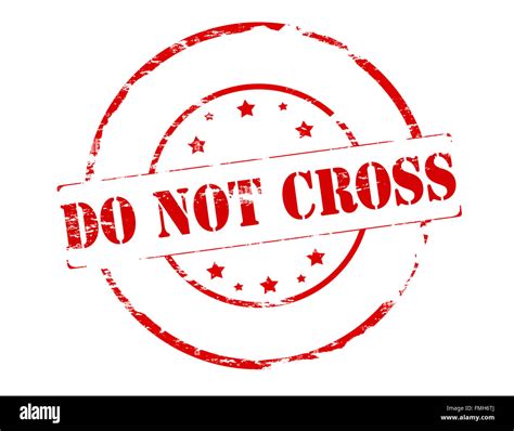 Rubber Stamp With Text Do Not Cross Inside Vector Illustration Stock