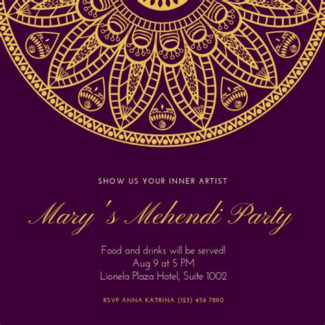 I doodle mehndi occasion motif's it's a traditional. Customize 20+ Mehendi Invitation templates online - Canva