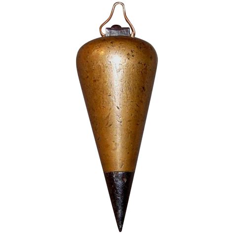 Offered Here Is A 12 Ounce Brass Plumb Bob With Steel Tip And A Rich Patina From Age And Use At