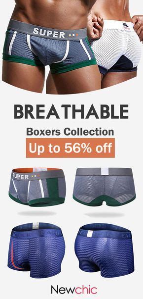 sexy mesh breathable sweat absorbent u convex boxer underwear for men boxers sexy menswear