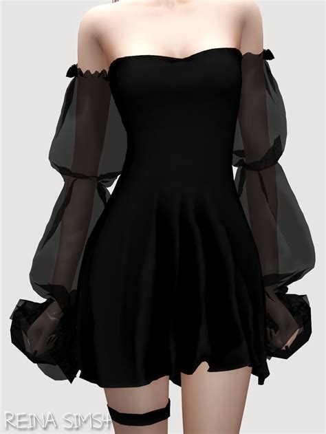 May Gothic Dress Reina Sims4 On Patreon Sims 4 Dresses Sims 4