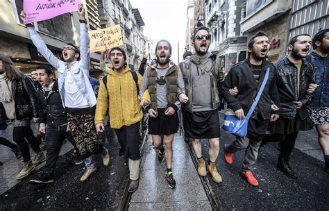 Turkish Men Wear Skirts To Protest Sexual Assault And 3 More Times Men Protested For Women S