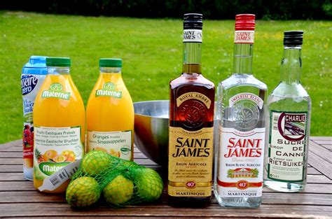 Recette punch martiniquais au rhum Saint-James