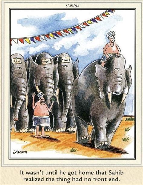 The Far Side Gary Larson Cartoons Cartoons Elephants