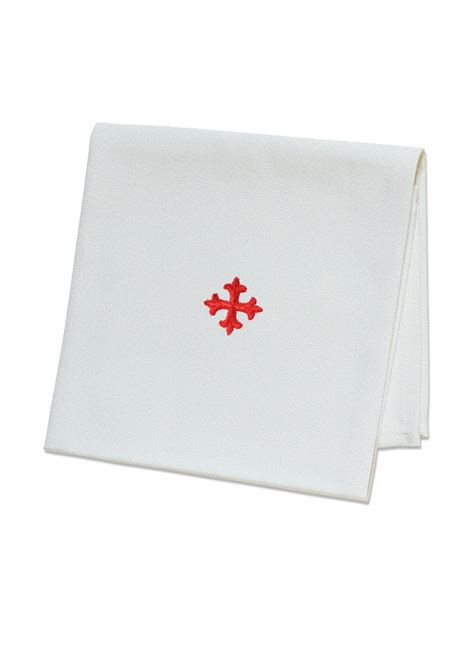 20x 20 Linen Corporal With Red Cross Uk Church Supplies And Church