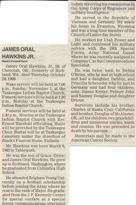 Rip ~ James Oral Hawkins Jr 60