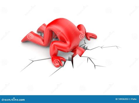 In A Difficult Situation Stock Illustration Illustration Of Breakup