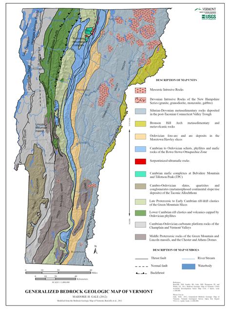 Vermont Rocks Through Time And Generalized Maps Department Of