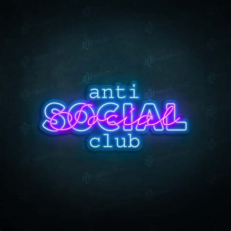 Anti Social Social Club Neon Sign V3 Neon Vibes Neon Signs