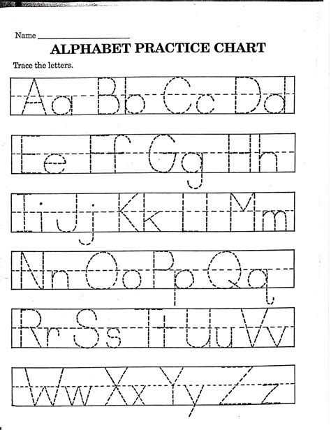 Free Alphabet Tracing Worksheets For Preschoolers Alphabet Worksheet