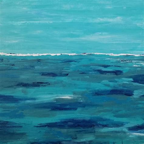 Large Ocean Painting By Abstract Artist Melinda Driscoll Small