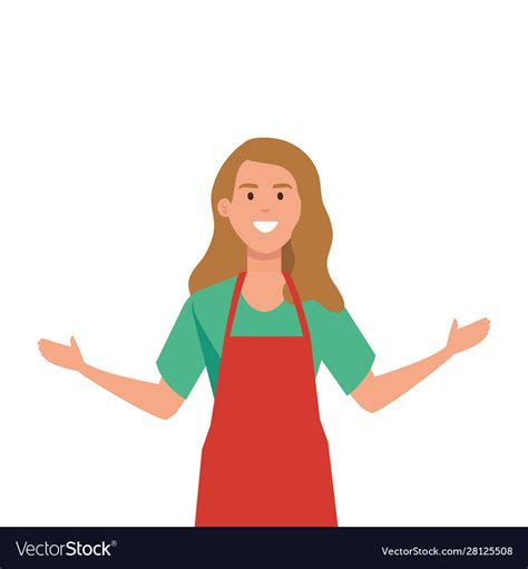 Isolated Seller Woman Design Royalty Free Vector Image