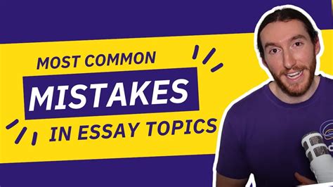 The Most Common Mistake Students Make In Their Essay Topic Sentences