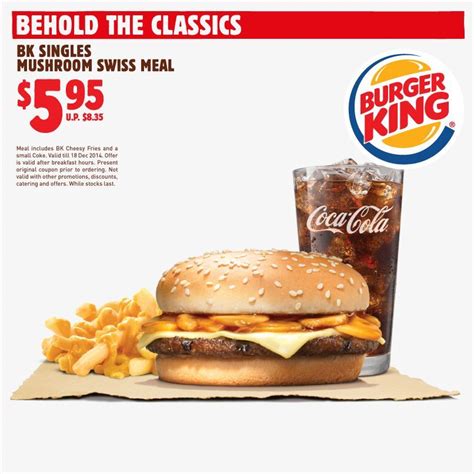 About burger king app coupon and offers free shipping. New Coupons from Burger King this Holiday Season lets you ...