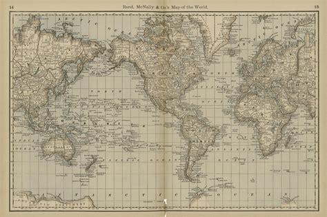 Rand Mcnally Co S Map Of The World Library Of Congress