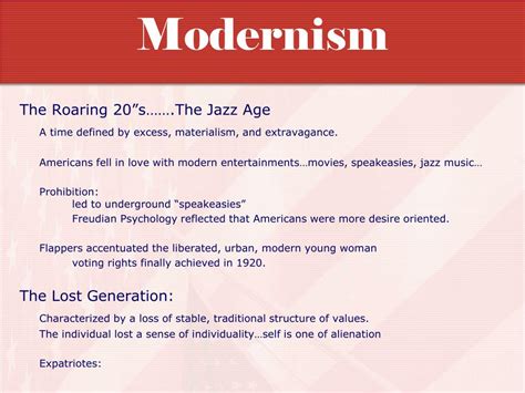 Ppt Modernism Powerpoint Presentation Free Download Id2117459